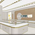 Elegant Jewelry Store Interior Design With Glass Display Counters And Warm Lighting