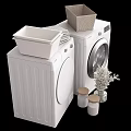 Modern Shower Sauna Room With Storage Cabinets Towels And Bath Products