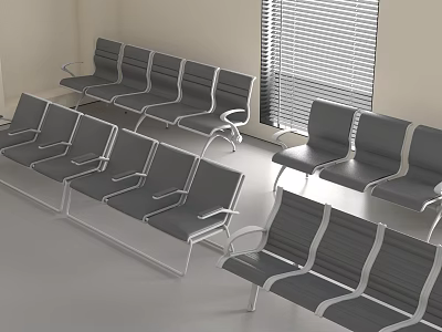 Modern public seats 3d model