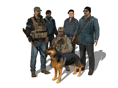 Modern Soldier Soldier Characters 3d model