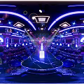 Modern Bar Interior Design With Neon Lights And Seating Area Lighting Effects