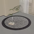 Round carpet 3d model