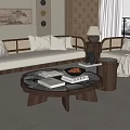 Middle Ancient Style Coffee Table 3d model