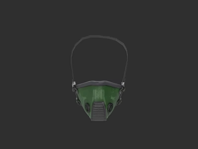 Industrial Protective Mask Equipment With Green Design For Workplace Safety Use 3d model