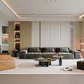 Modern sofa combination 3d model