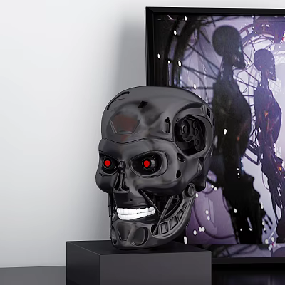 Modern ornaments Terminator robot ornaments 3d model Modern ornaments Terminator robot ornaments 3d model