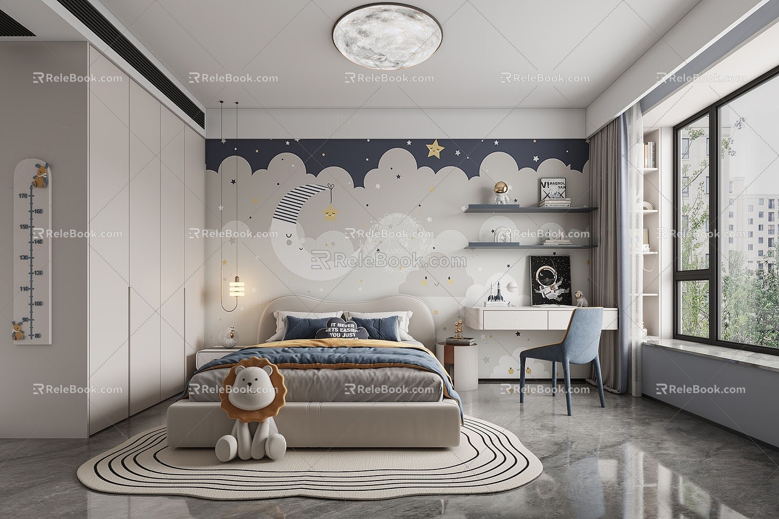 Modern Children's Room Boys Children's Room 3d model