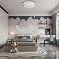 Modern Children's Room Boys Children's Room 3d model