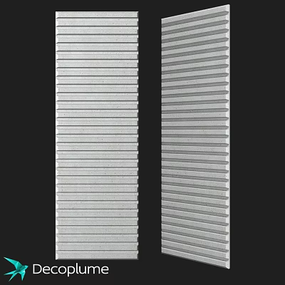 Durable Architectural Metal Components Featuring Parallel Ribbed Strips For Building Use 3d model