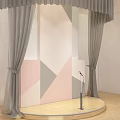 Lovable wind children's performance stage small stage 3d model