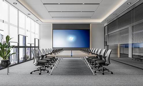 Modern Conference Room 3d model