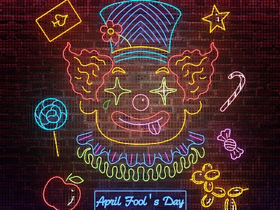 Neon Clown Decorative Light model