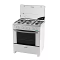 Crosley White Gas Stove Oven With Multiple Burners And Cooktop