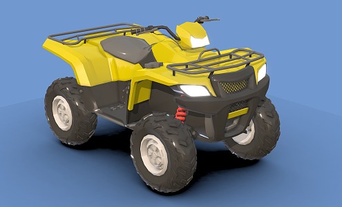 Modern motorcycle quad bike 3d model