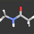 3D Molecular Structure Model Equipment with Colored Spheres and Scientific Design