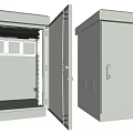 Industrial Electrical Enclosure With Secure Locking Door And Internal Metal Frame