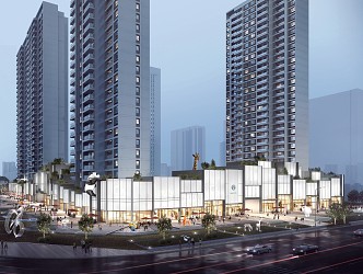 Modern Commercial Street Yuncheng Project Community as a whole 3d model