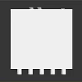 Modern White Electronic Device With Yellow Front Panel And Multiple Control Knobs Design