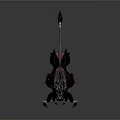 Fantasy Bull Creature With Black Mane Horns Decorative Chains And Spikes