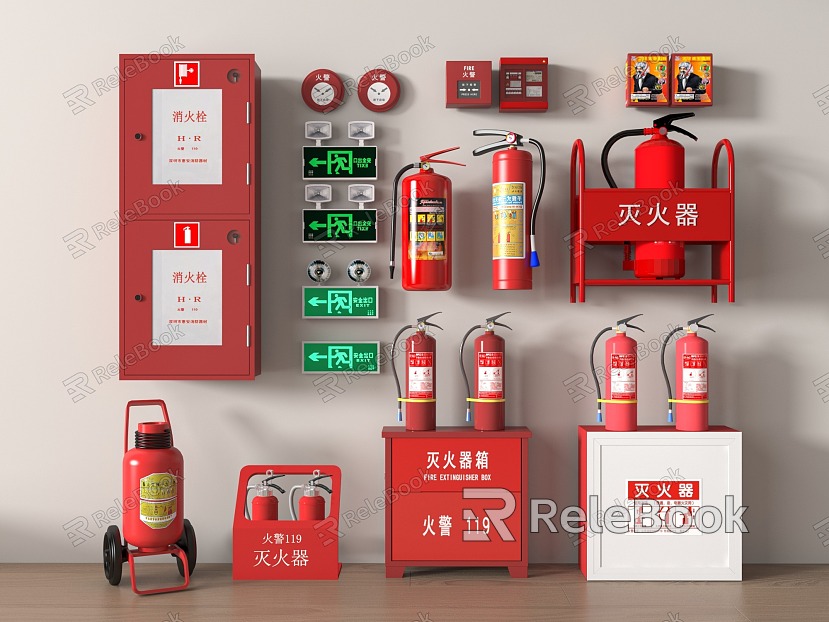 Modern fire hydrant fire extinguisher safety exit alarm emergency lighting fire fighting equipment model