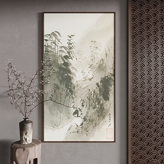 New Chinese Decorative Painting 3d model