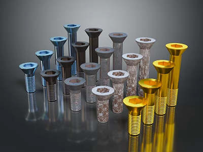 Modern Lighting Combinations With Blue Black Gray And Gold Colorful Designs 3d model