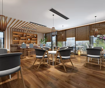 New Chinese Cafe 3d model