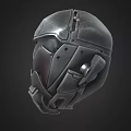 Science Fiction Helmet Iron Helmet Alien Helmet Cyberpunk Helmet Future Helmet Low Face Number Low Model Simple Model Game Movie and TV Level Super Realism 3d model