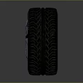 Stylish Michelin Tire With BMW Alloy Wheel And Checkerboard Pattern Design