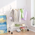 Modern Clothes Rack With Hanging Clothes Handbag Folded Clothes And Shoes