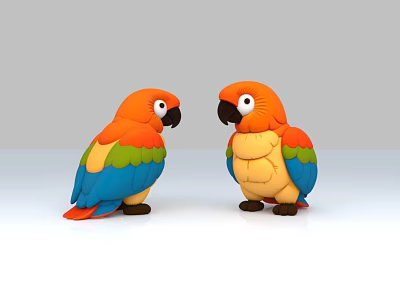 Parrot Parrot Air Model Parrot Doll Parrot Doll Inflatable Parrot 3d model