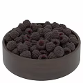 Fresh Ripe Raspberries in a Wooden Bowl for Healthy Snacking