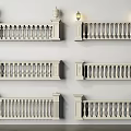 European-style Fence Aquarius Railing Guardrail 3d model