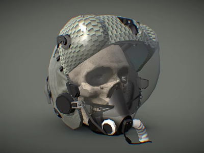 Pilot's Helmet 3d model