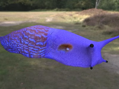 Vibrant Purple Reptile Lizard in Natural Grassland with Green Trees 3d model Vibrant Purple Reptile Lizard in Natural Grassland with Green Trees 3d model