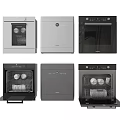 Modern Kitchen Appliances Featuring Various Dishwasher Styles With Stainless And Black Finishes
