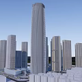 Modern High Rise Residential Buildings With Green Areas And Urban Layout