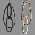 Modern chandelier 3d model
