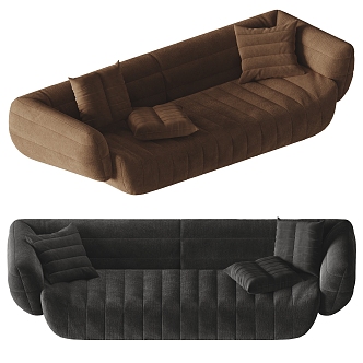 Modern Minotti multi-person sofa 3d model