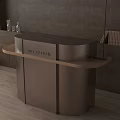 Modern Front Desk Service Desk 3d model