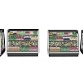 Commercial Display Refrigerators With Glass Doors Filled With Various Beverages In Retail Shop