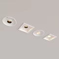Modern Recessed LED Downlights And Spotlights With Round Square Ceiling Lighting Designs