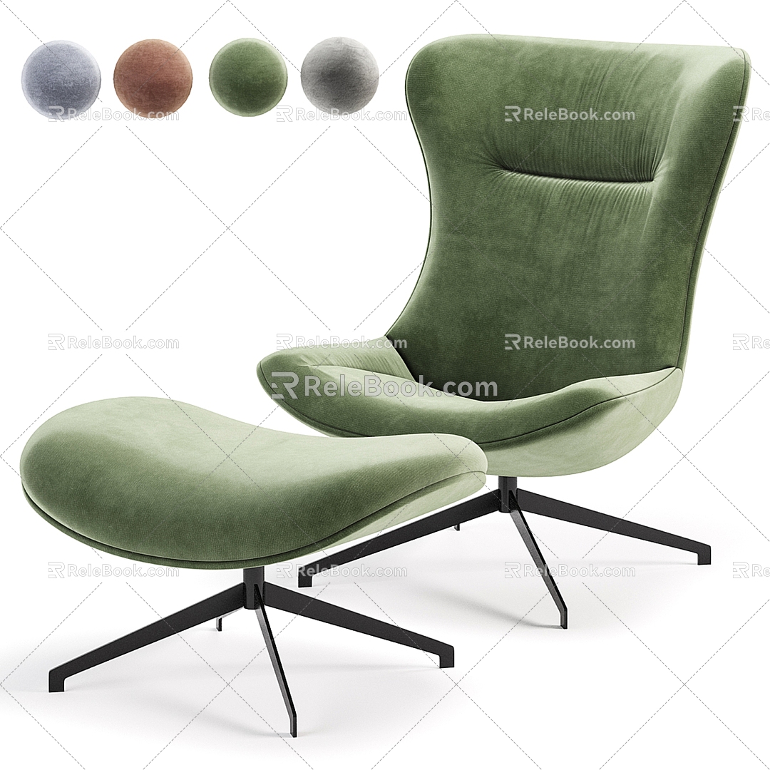 Modern Sofa Chair Leisure Chair 3d model