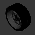 Car Tire Featuring TOYO TIRES Brand And Black Alloy Wheel Rim Design