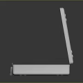 Open White Case With Black Foam Padding And Silver Handle Design