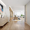 Modern Home Gym Office Interior With Treadmill Exercise Bike Desk Bookshelves And Plants