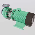 Industrial Centrifugal Pump With Green Motor And Stainless Steel Components