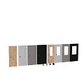 Modern Door Jane European Door Entry Door 3d model