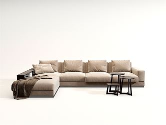 Modern corner sofa combination 3d model