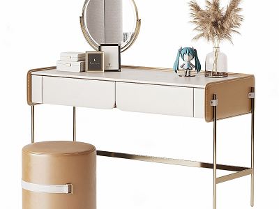 Light Luxury Dressing Table Paint Dressing Table model